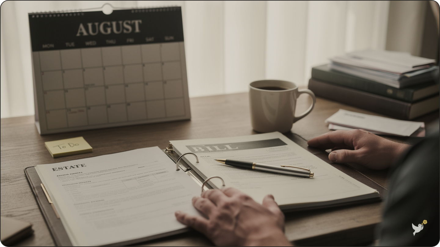 What to Do When Someone Dies: 12 Calm, Practical Steps 3 Spreading the estate paperwork across the weeks after a death